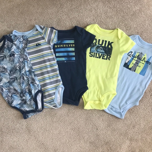 quiksilver baby onesies